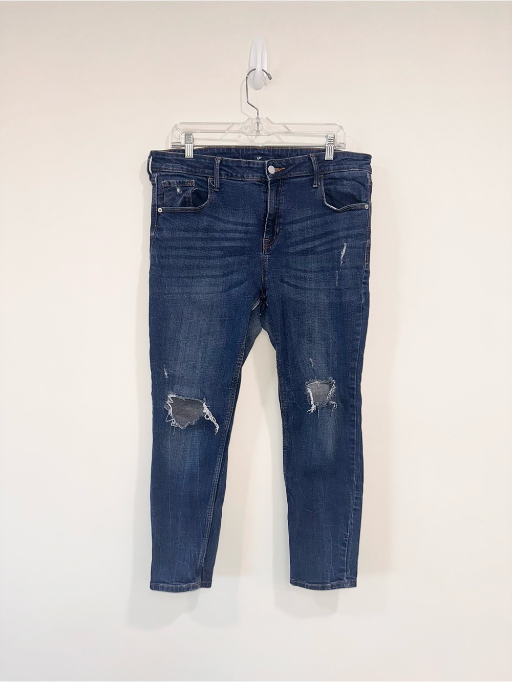Old Navy Dark Blue Rockstar Super Skinny Jeans